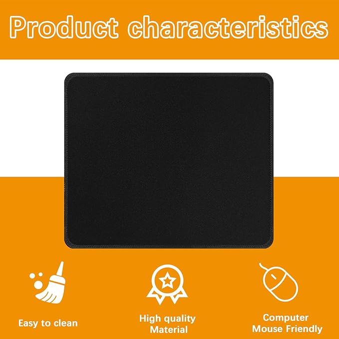 12 PCS Black Mouse pad Bulk - Image 5