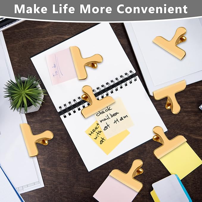 20 Pack 3 Inch Wide Stainless Steel Chip Clips Food Bag Clips Heavy Duty Bag - Image 4