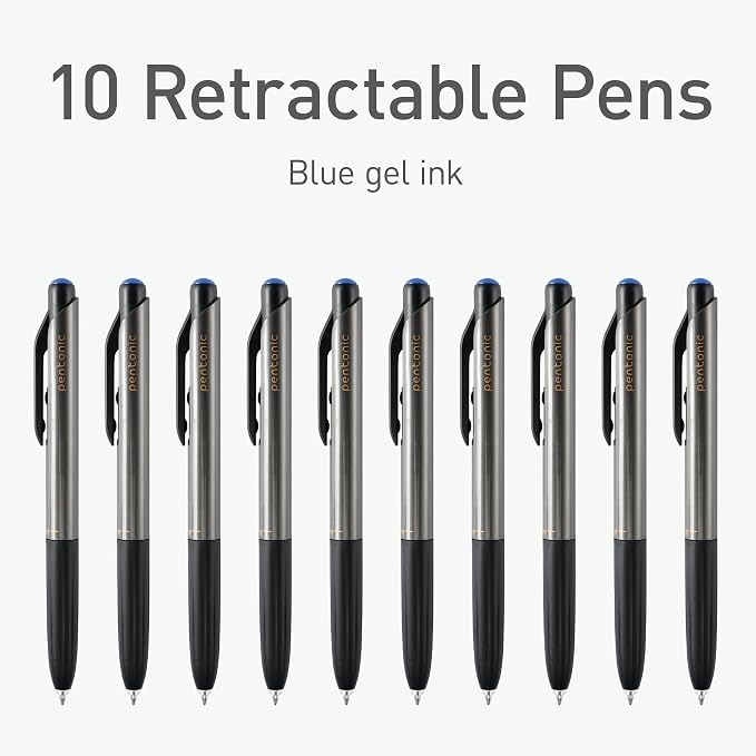 Pentonic G-RT Retractable Gel Pens, 0.7 mm Fine Point, Smooth Writing - Image 3