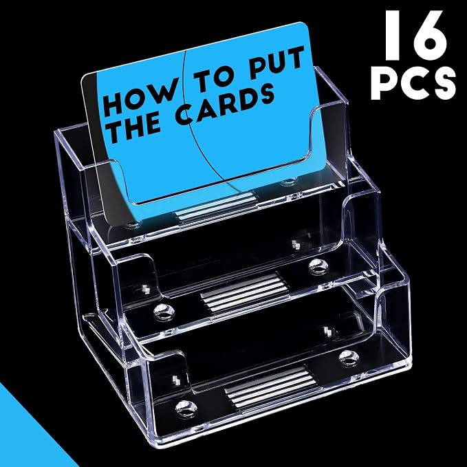 TecUnite 16 Pieces Business Card Holder - Image 4