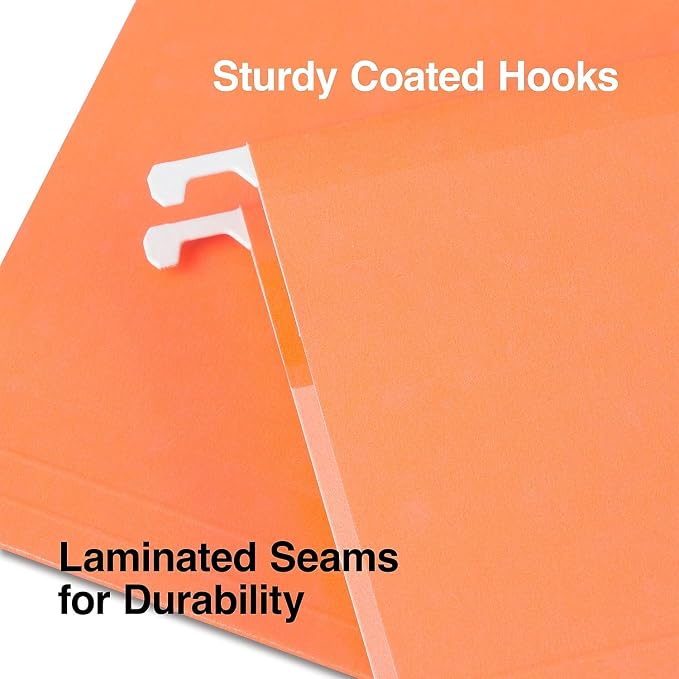 Staples Hanging File Folders, Letter Size, 1/5‑Cut Tabs, Includes Adjustable - Image 4