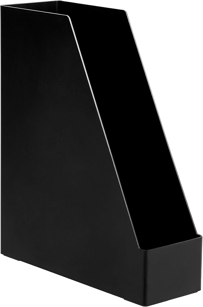 Amazon Basics Plastic Desk Organizer Vertical Magazine Rack and File Holder - Image 2
