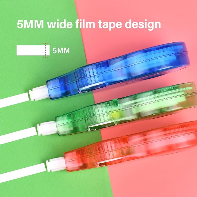 Unjoo White Correction Tape | Easy To Use Applicator, Fast Clean Tear-Resistant - Image 5