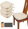 BUYUE Thickened 2.5" Dining Chair Cushions Set of 4, U-Shape High Density Foam by BUYUE