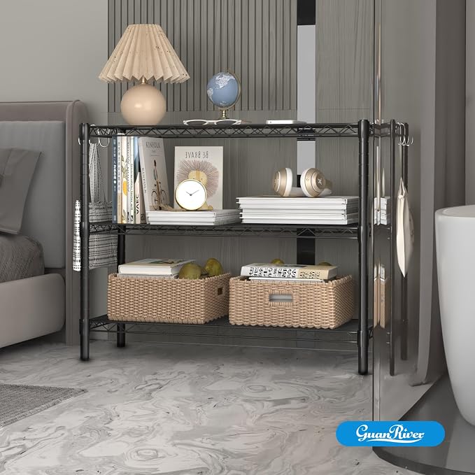 Guan River 3-Shelf Adjustable Metal Wire Shelving, Sturdy and Durable, Storage - Image 8