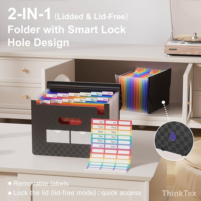 ThinkTex Accordion File Organizer, 12 - Image 3