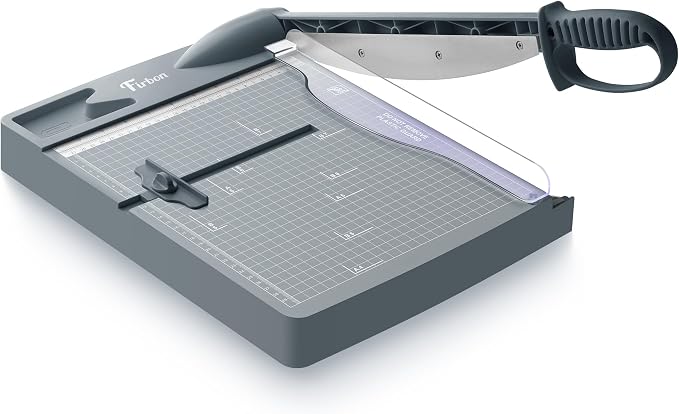 Firbon 12" Guillotine Paper Cutter, Heavy Duty 30-Sheet Capacity Trimmer by Firbon