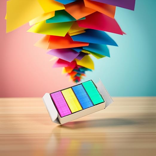 800Pcs Mini Color Staples DIY Shop Stapler Refills Standard Book Mini Color - Image 8