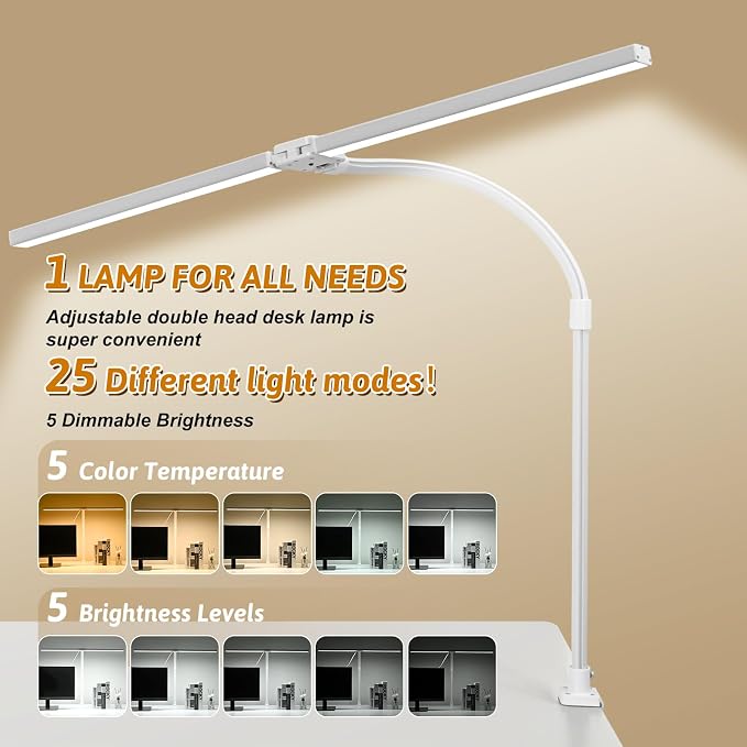 LED Desk Lamp for Office Dorm Home - Image 3