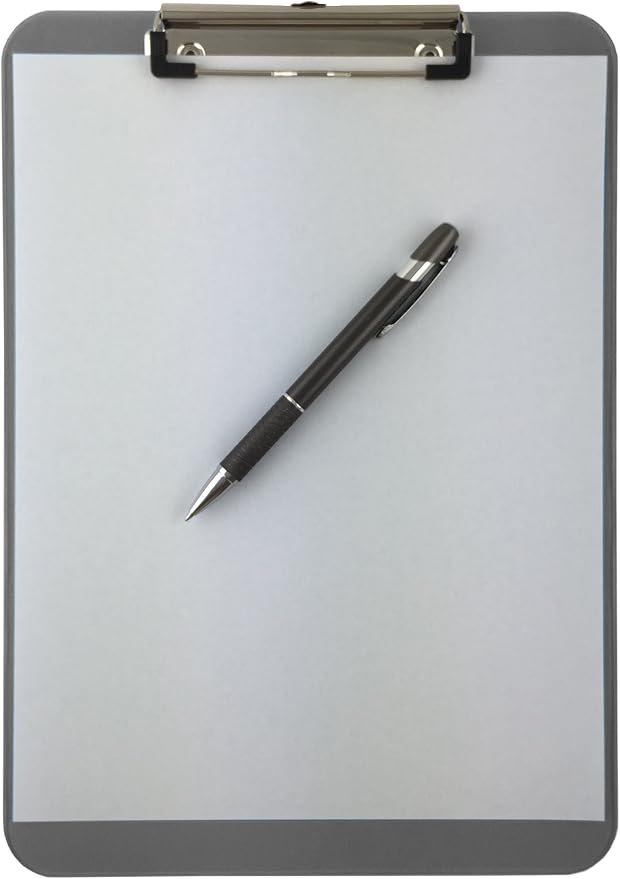 Trade Quest Plastic Clipboard Opaque Color Letter Size Low Profile Clip - Image 3