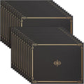24-Pack Black Certificate Holders by BluePanda