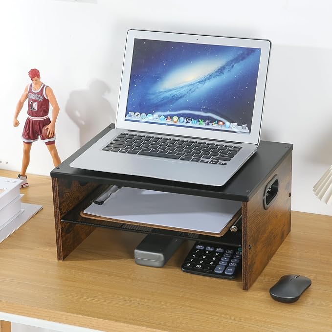 2 Tier Desktop Printer Stand, for Fax Machine, Home Office - Image 4