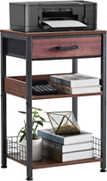 Lerliuo Walnut Printer Stand by Lerliuo