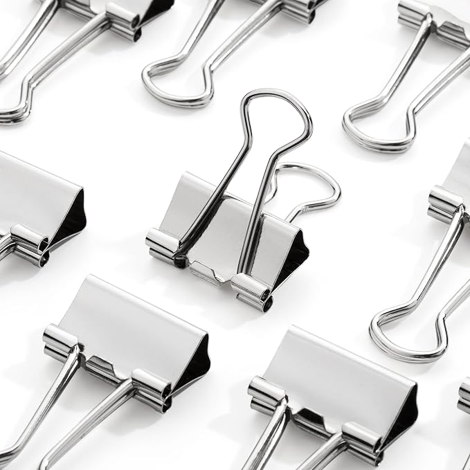 Mr. Pen- Small Binder Clips, Small Size | Silver Metal Binder Paper Clips - Image 6