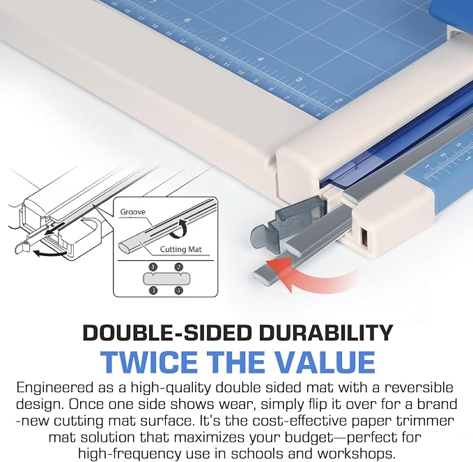 RM-12 Cutting Mat Replacement for All 12" Trimmers, Fits for DC-100 DC-100N - Image 3