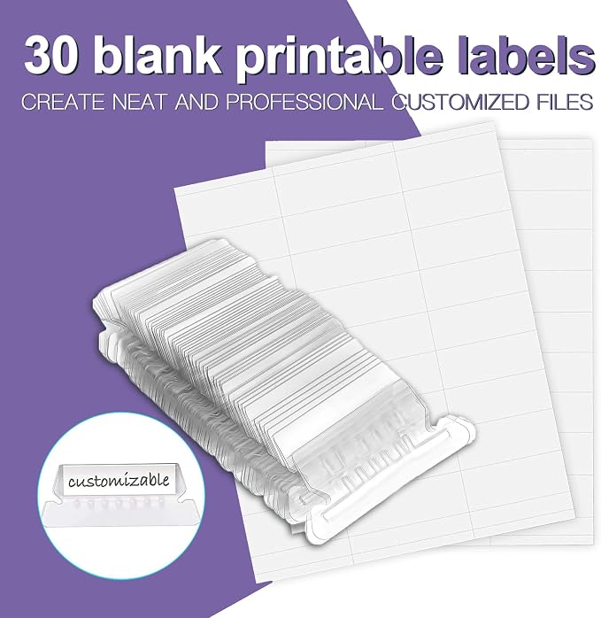 HERKKA Hanging File Folders, 30 Pack Reinforced Letter Size Hanging Folders - Image 5