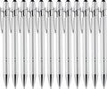 LINFANC 12 Pack Silver Ballpoint Pen by LINFANC