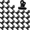 30Pcs 22mm Metal Binder Clips, Mini Bulldog Paper Clamps Bull Clips, Hinge Clips by Unknown