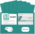 Two Pocket Folders, RAZCC 50 Pack 2 Pocket Folders Fit Letter Size Paper by RAZCC