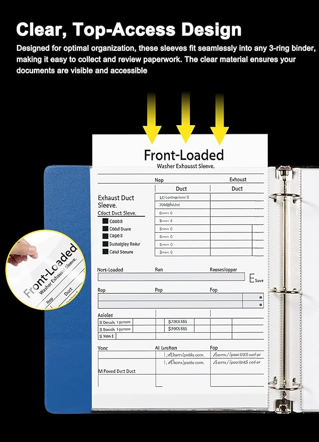 Golbsart Clear Sheet Protectors - Image 5