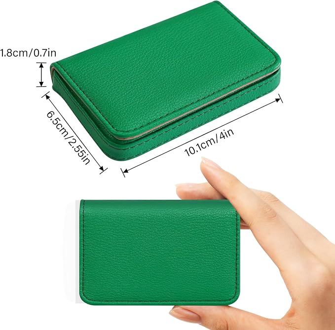 Business Card Holder，PU Leather Business Card Case Color Printing Pattern Card - Image 2