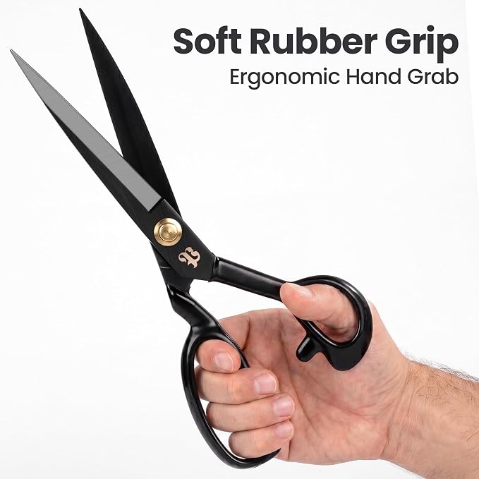 10 Inch Professional Fabric Scissors Heavy Duty Sewing Shears Sharp Leather - Image 4