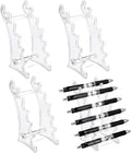 Outus Set of 4 Plastic Pen Holder 6-slots Display Stand Eyebrow Pen Stand by Outus