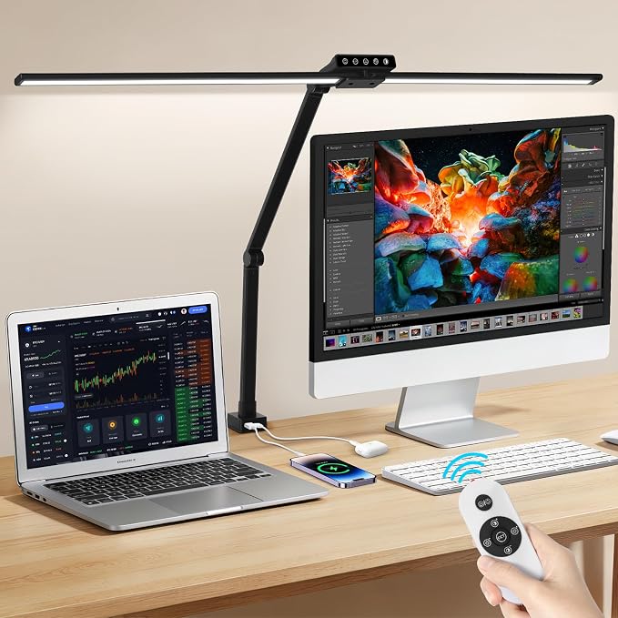 OUTON 29.5" LED Desk Lamp with Clamp by OUTON