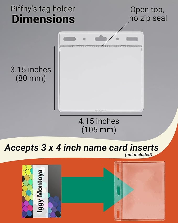 Clear ID Holder for Lanyard - Image 3