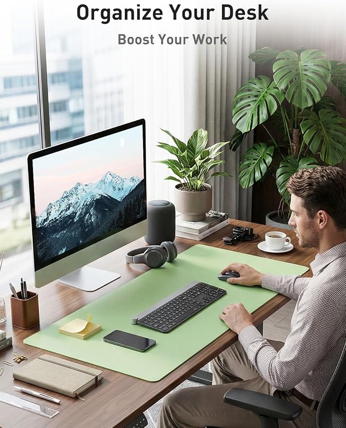 Aothia Faux Leather Desk Mat - Image 3