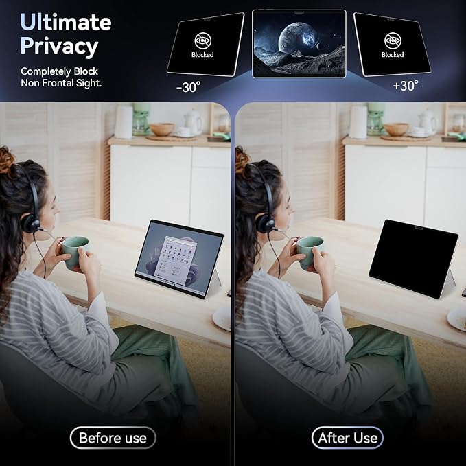Privacy Filter Compatible with Microsoft Surface Pro 7 Plus/Pro 7/Pro 6/Pro - Image 2