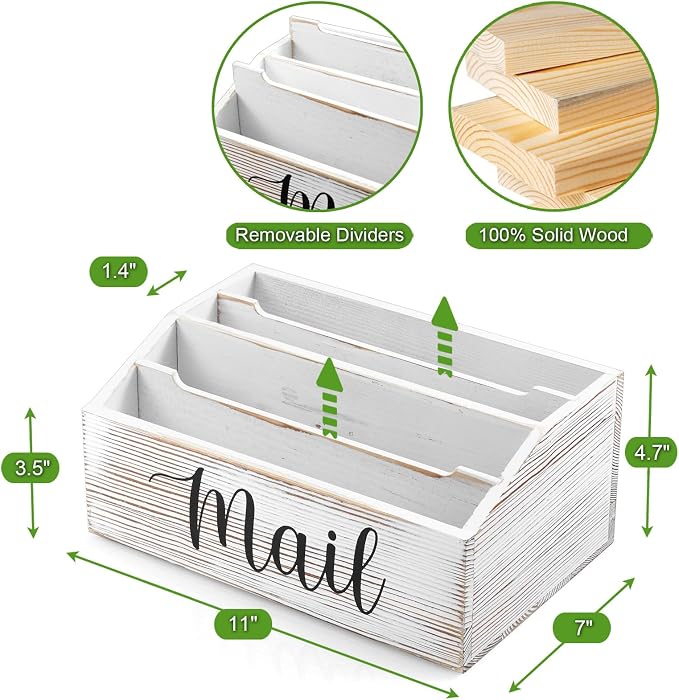 DRASTAR Mail Organizer Countertop, Mail Holder - Image 3