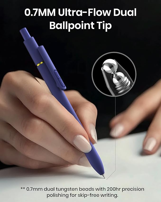 Hiacry 16 Pack Gel Pens, Quick-Dry Long Lasting Black Ink-0.7 MM Fine Point | - Image 2