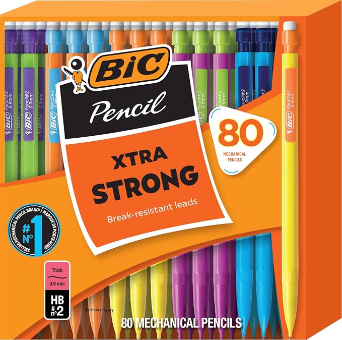 BIC Xtra Strong Mechanical Pencil, 0.9 mm Thick Point and No. 2 Lead by BIC