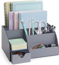 My Space Organizers Grey Desk Organizer, 9 Compartments, Office Supplies and by MySpaceOrganizers
