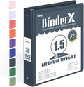 BinderX Extra Durable 3 Ring Binder, Round Rings 1.5 Inch Binder, Fits 325 by Sooez