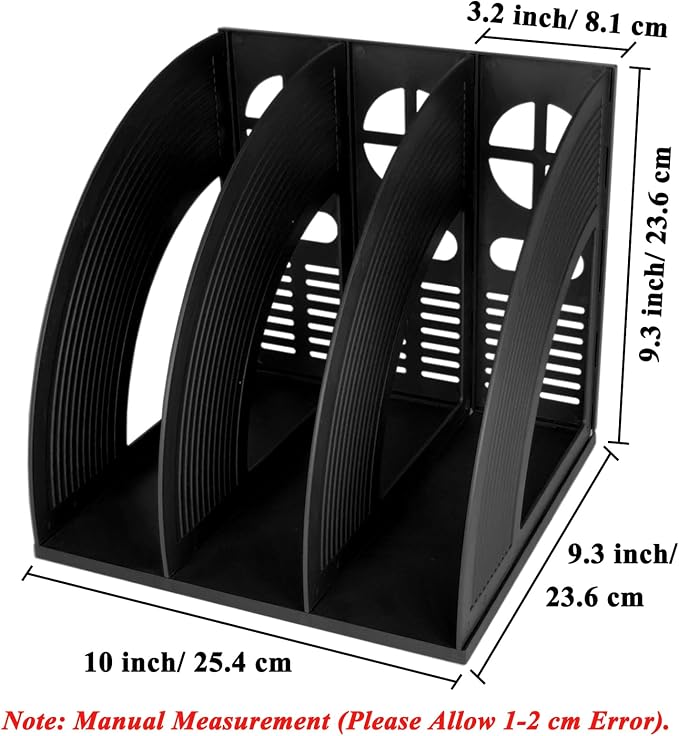SAYEEC 2Pcs Magazine Holder Plastic File Sorter Binder Holder - Image 2