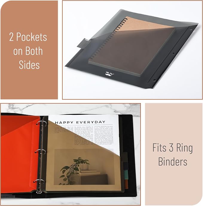 Mr. Pen- Binder Dividers with Pockets and Tabs, 16 Pack | 3 Ring Binder - Image 3