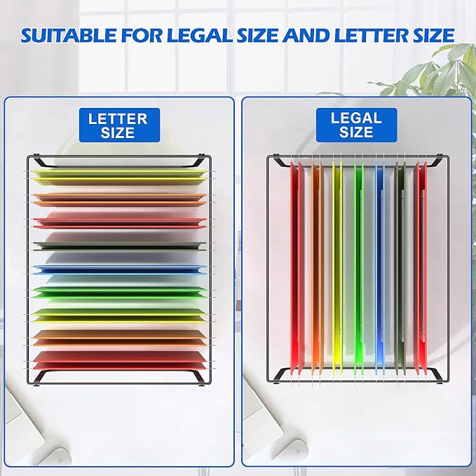 Legal and Letter Size Hanging File Folder Frame, Hanging File Folder Holder - Image 2