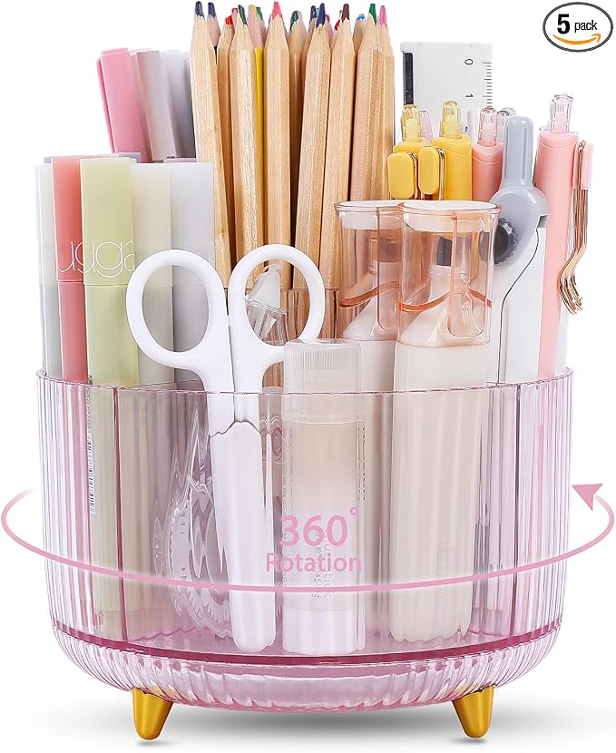 SKYDUE Rotating Pencil Pen Holder, Pen Organizer by SKYDUE