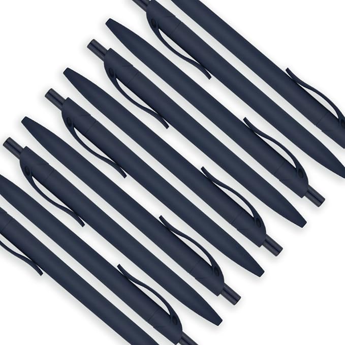 Deegtran 100 Pack No Bleed Blue Barrel Click Pens, Wholesale Retractable - Image 4