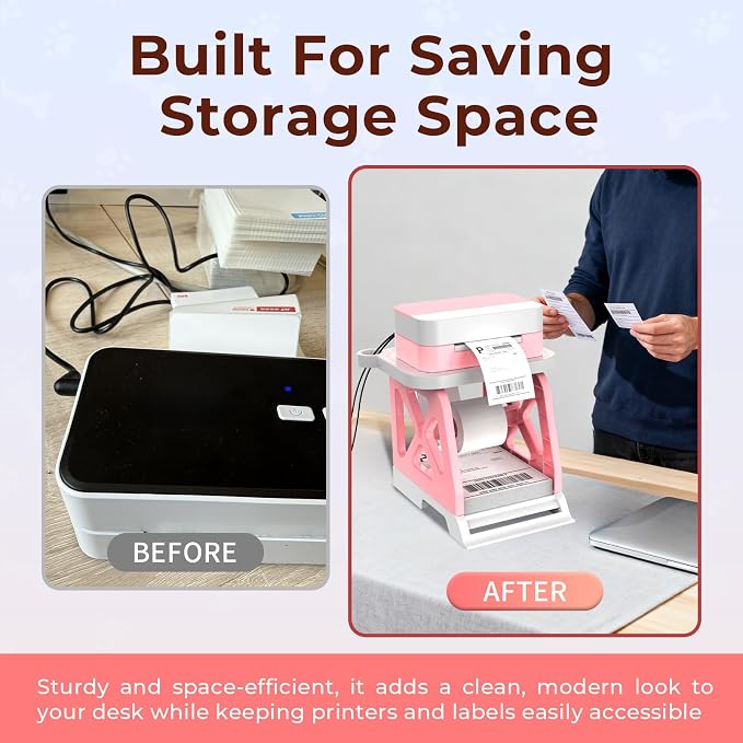 Guermok 3-in-1 Thermal Label Holder Stand - Image 8