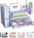WALI Desk File Organizer, 4 Tier Desktop Paper Letter Tray Organizer by WALI