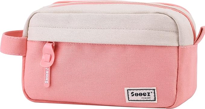Sooez Big Capacity Pencil Case, Upgraded Canvas Pencil Pouch Large Pencil Bag by Sooez