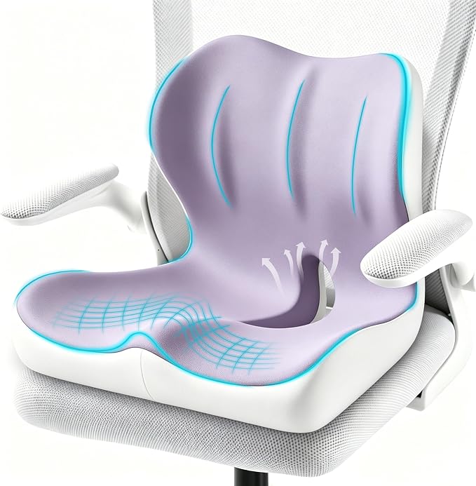Seat Cushion for Office Chair and Car, Ergonomic Memory Foam Seat Cushion - Image 9