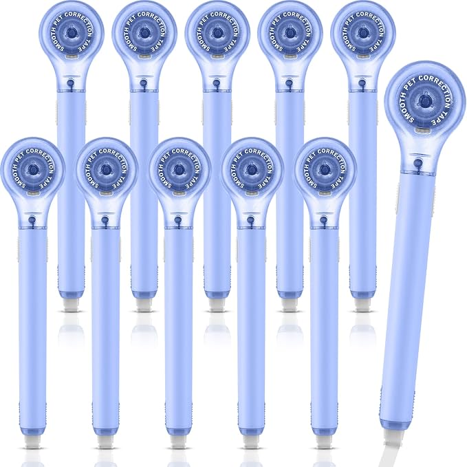 Gersoniel 10 Pack Correction Tape Pen Correctional Ink Tape Push Pull Protective by Gersoniel