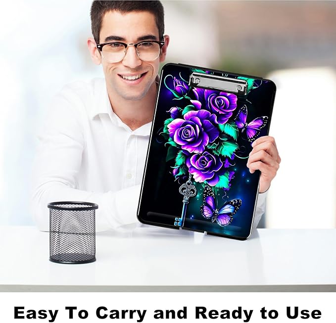 Purple Roses 02 A4 Clipboard - Image 6