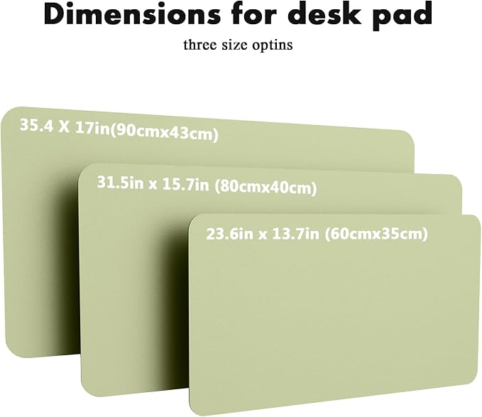 YSAGi Double-Sided Desk Pad, 31.5"x15.7" Leather Desk Mat, Eco Cork Desk Pad - Image 8