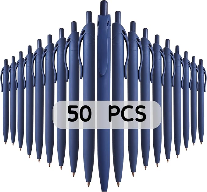 BallPoint Pens, 50 Pack, Bulk Pens, Click Pens by Wiaziert