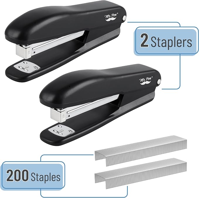 Mr. Pen- Staplers with 200 Staples, 20 Sheet Capacity, Office Stapler, Desk - Image 2